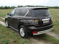 Защита задняя (центральная) 75х75 мм Nissan Patrol 2010